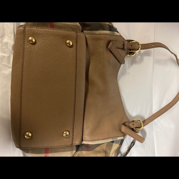 Burberry Authentic Tote Small Canter Leather Tan Handbag Itcf-10sca Italy. - Picture 7 of 13